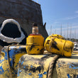 Load image into Gallery viewer, Quint’s Large Yellow Barrel Limited Edition Gin Art Bottle.
