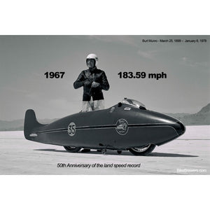 Spirit Of Munro: "Munro Special" Bonneville Salt Flats - Bronze Limited Edition Sculpture