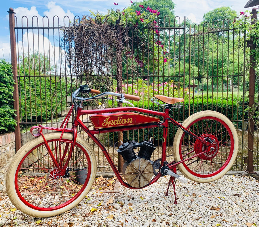 Red Boardtracker Boardtracker E-Bike by Classic Racing Spirit